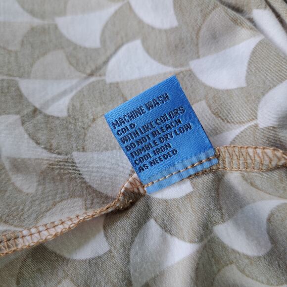 J McLaughlin Jersey Tie Waist Wrap Top Medium Retro Brown Dolman Sleeve Fall - Picture 7 of 8